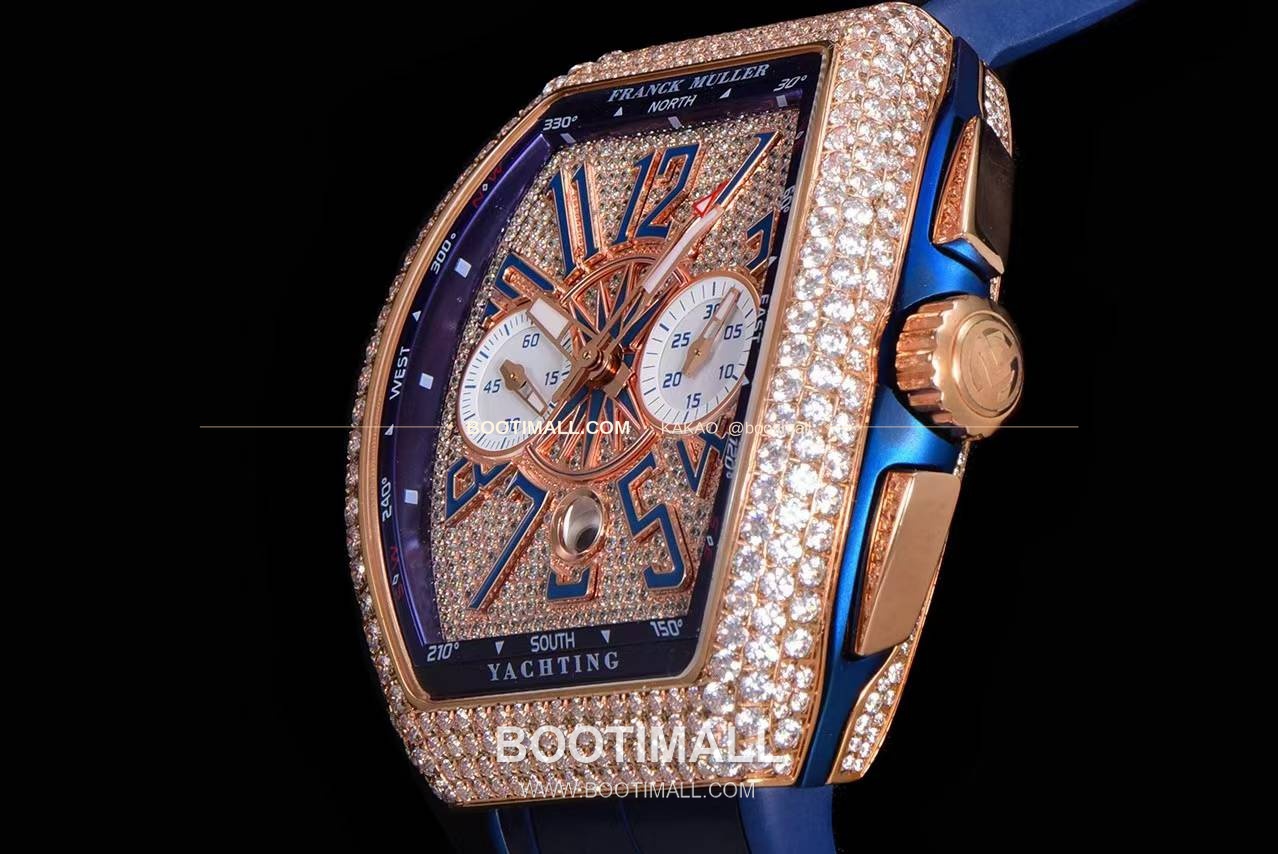 프랭크뮬러 뱅가드 요팅 V45 블루 다이얼 크로노그래프 오토매틱 Franck Muller Vanguard Yachting V45 Blue Dial Chronograph Automatic 44x54mm 6