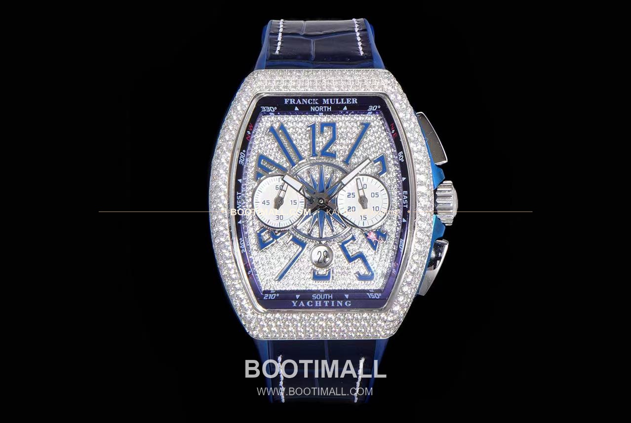 프랭크뮬러 뱅가드 요팅 V45 블루 다이얼 크로노그래프 오토매틱 Franck Muller Vanguard Yachting V45 Blue Dial Chronograph Automatic 44x54mm 1