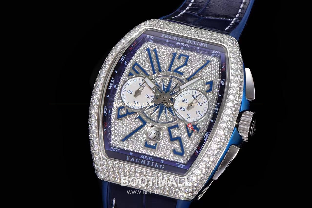 프랭크뮬러 뱅가드 요팅 V45 블루 다이얼 크로노그래프 오토매틱 Franck Muller Vanguard Yachting V45 Blue Dial Chronograph Automatic 44x54mm 3