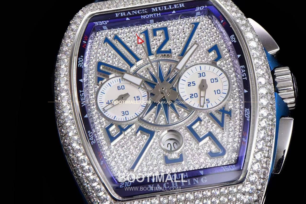 프랭크뮬러 뱅가드 요팅 V45 블루 다이얼 크로노그래프 오토매틱 Franck Muller Vanguard Yachting V45 Blue Dial Chronograph Automatic 44x54mm 4