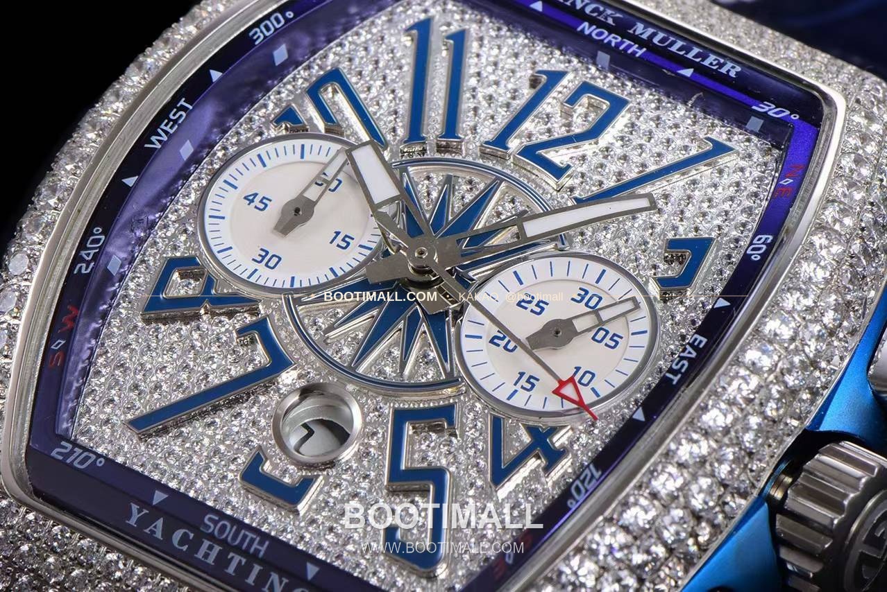 프랭크뮬러 뱅가드 요팅 V45 블루 다이얼 크로노그래프 오토매틱 Franck Muller Vanguard Yachting V45 Blue Dial Chronograph Automatic 44x54mm 5