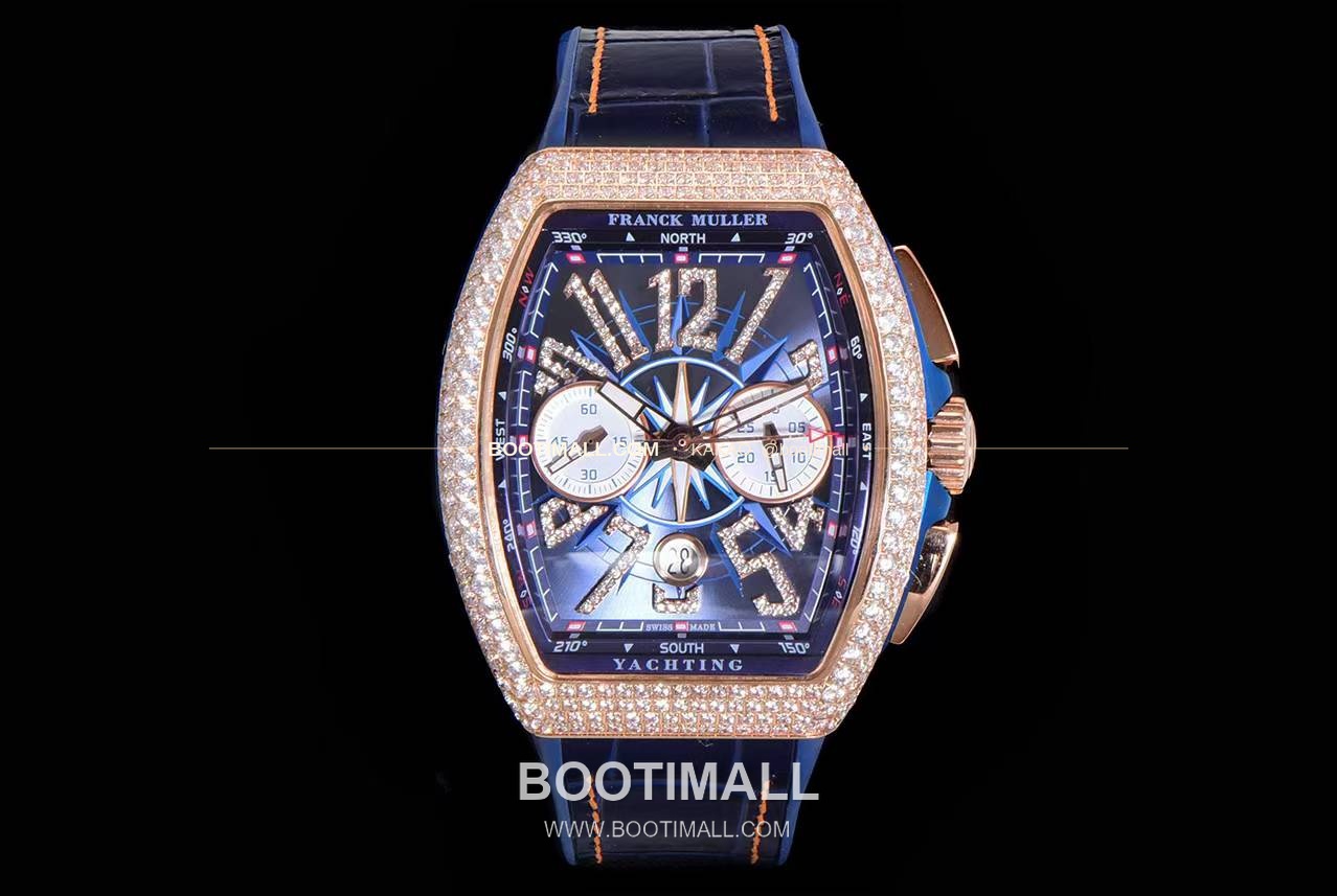 프랭크뮬러 뱅가드 요팅 V45 블루 다이얼 크로노그래프 오토매틱 Franck Muller Vanguard Yachting V45 Blue Dial Chronograph Automatic 44x54mm 1