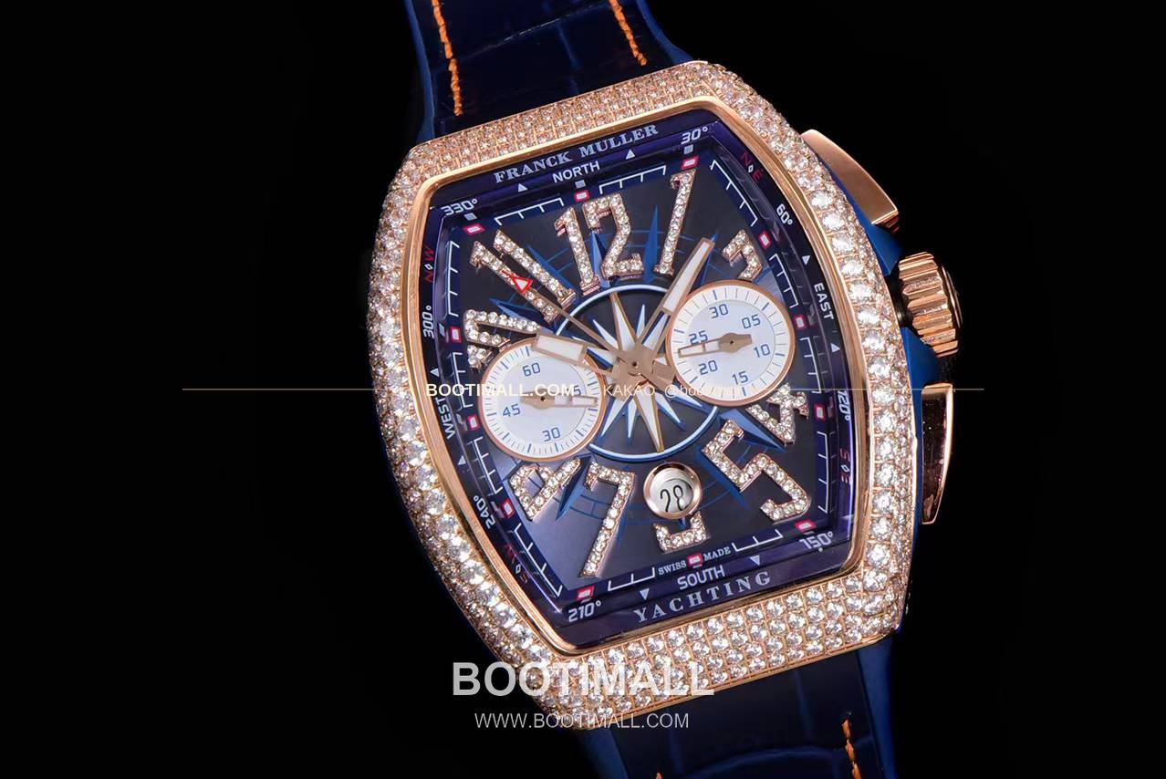 프랭크뮬러 뱅가드 요팅 V45 블루 다이얼 크로노그래프 오토매틱 Franck Muller Vanguard Yachting V45 Blue Dial Chronograph Automatic 44x54mm 2