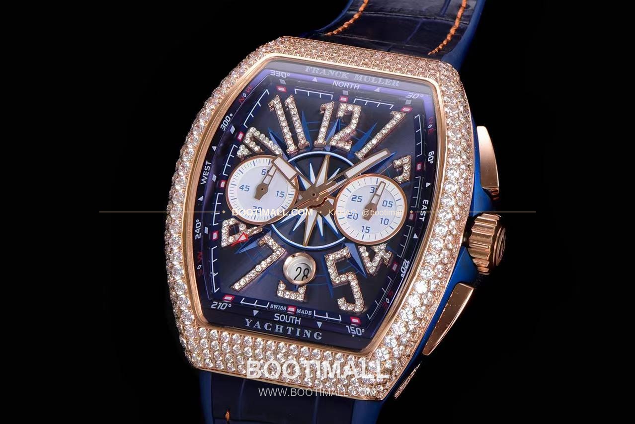 프랭크뮬러 뱅가드 요팅 V45 블루 다이얼 크로노그래프 오토매틱 Franck Muller Vanguard Yachting V45 Blue Dial Chronograph Automatic 44x54mm 3