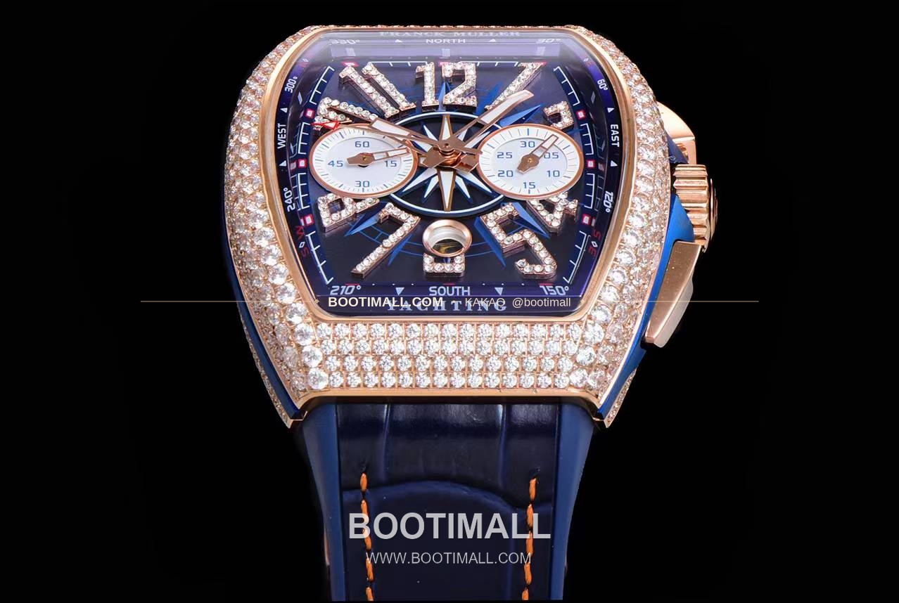 프랭크뮬러 뱅가드 요팅 V45 블루 다이얼 크로노그래프 오토매틱 Franck Muller Vanguard Yachting V45 Blue Dial Chronograph Automatic 44x54mm 6