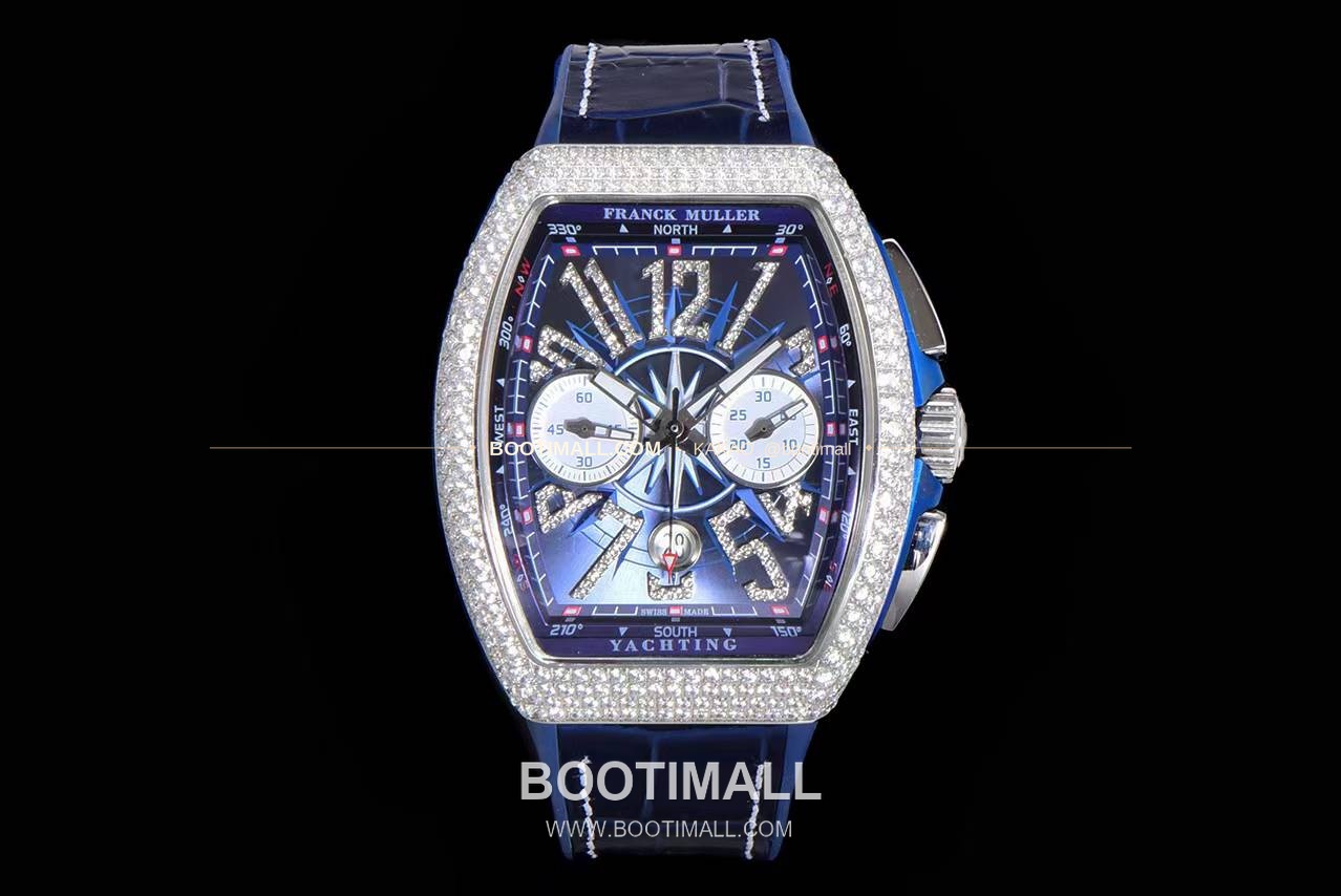 프랭크뮬러 뱅가드 요팅 V45 블루 다이얼 크로노그래프 오토매틱 Franck Muller Vanguard Yachting V45 Blue Dial Chronograph Automatic 44x54mm 1