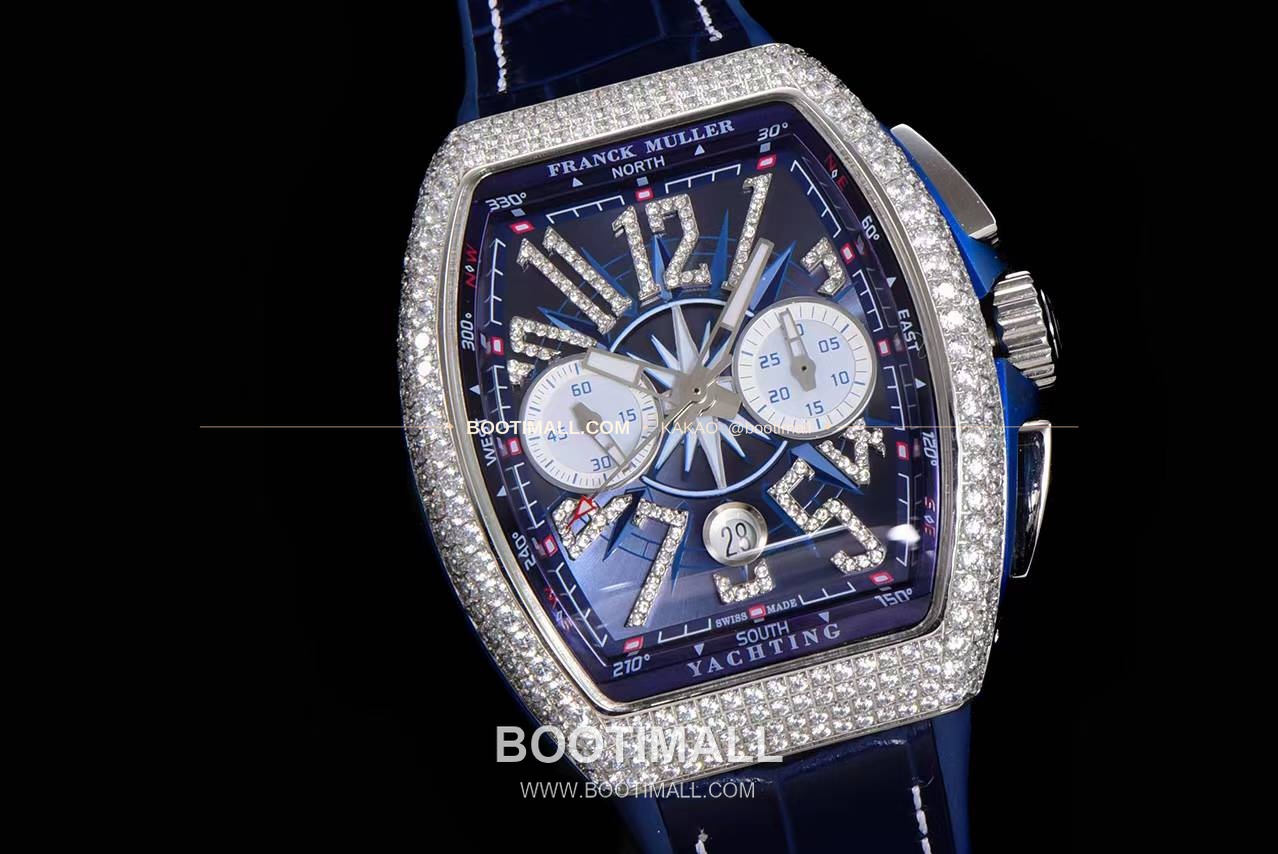 프랭크뮬러 뱅가드 요팅 V45 블루 다이얼 크로노그래프 오토매틱 Franck Muller Vanguard Yachting V45 Blue Dial Chronograph Automatic 44x54mm 2