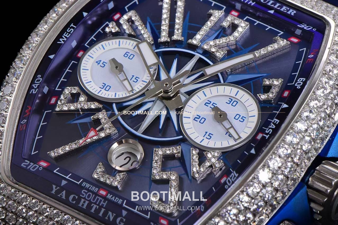 프랭크뮬러 뱅가드 요팅 V45 블루 다이얼 크로노그래프 오토매틱 Franck Muller Vanguard Yachting V45 Blue Dial Chronograph Automatic 44x54mm 5