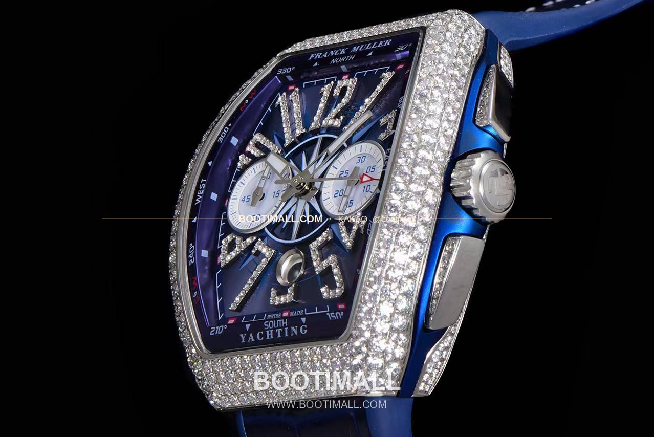 프랭크뮬러 뱅가드 요팅 V45 블루 다이얼 크로노그래프 오토매틱 Franck Muller Vanguard Yachting V45 Blue Dial Chronograph Automatic 44x54mm 6