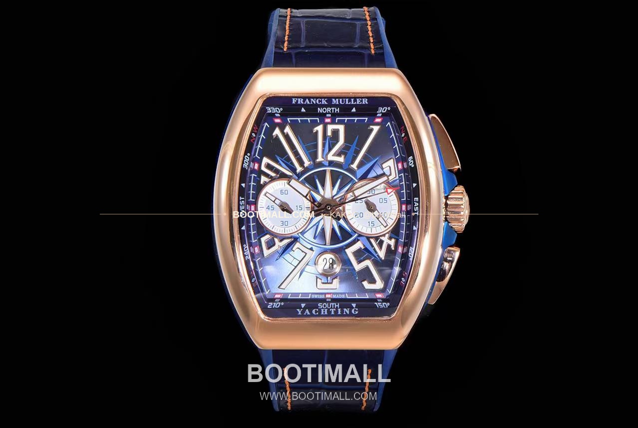 프랭크뮬러 뱅가드 요팅 V45 블루 다이얼 크로노그래프 오토매틱 Franck Muller Vanguard Yachting V45 Blue Dial Chronograph Automatic 44x54mm 1
