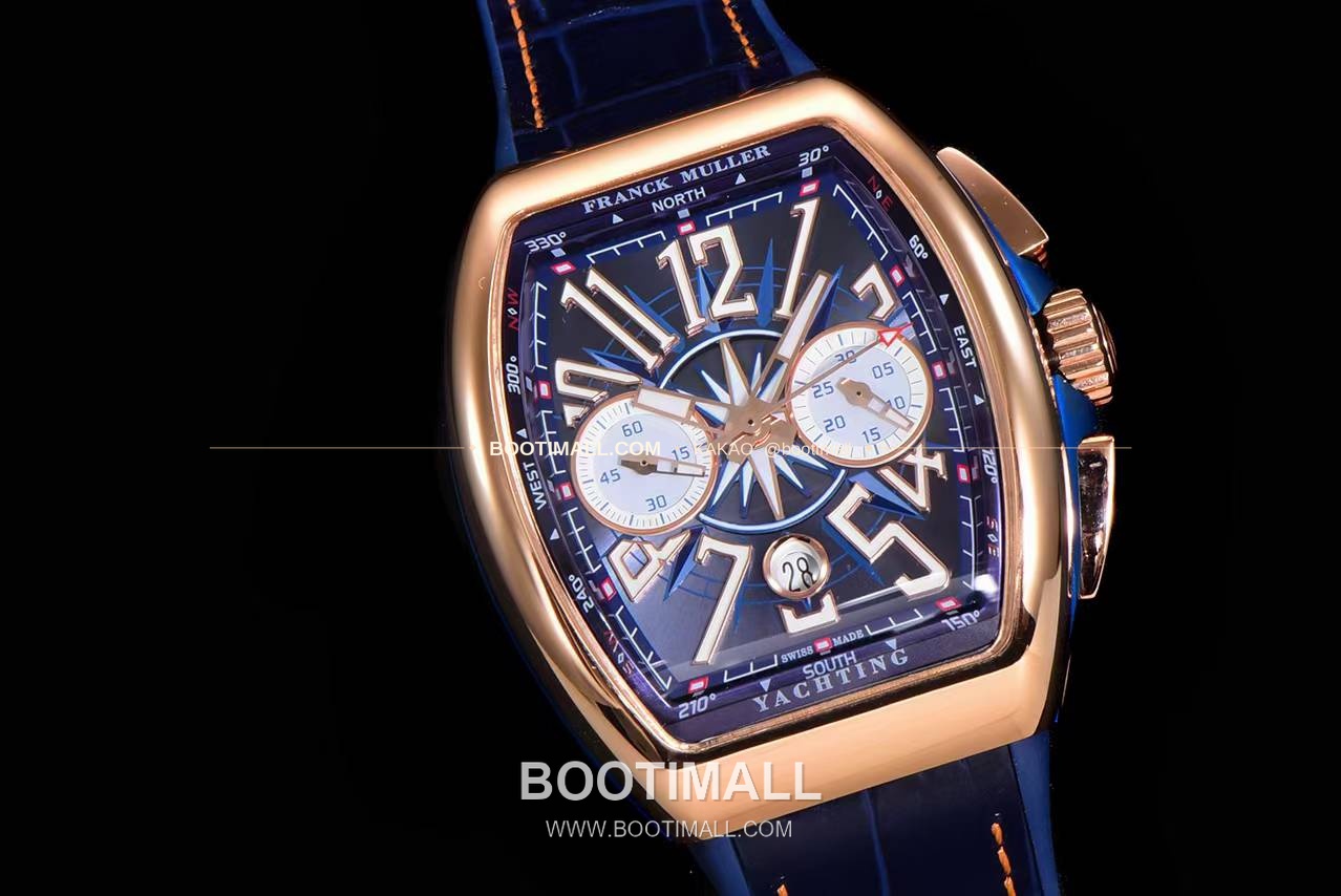 프랭크뮬러 뱅가드 요팅 V45 블루 다이얼 크로노그래프 오토매틱 Franck Muller Vanguard Yachting V45 Blue Dial Chronograph Automatic 44x54mm 2