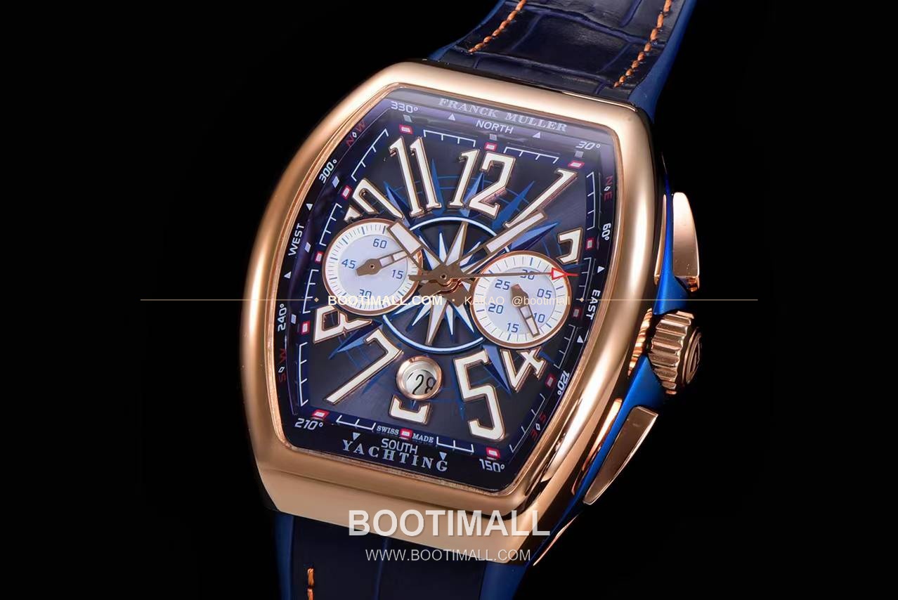 프랭크뮬러 뱅가드 요팅 V45 블루 다이얼 크로노그래프 오토매틱 Franck Muller Vanguard Yachting V45 Blue Dial Chronograph Automatic 44x54mm 3