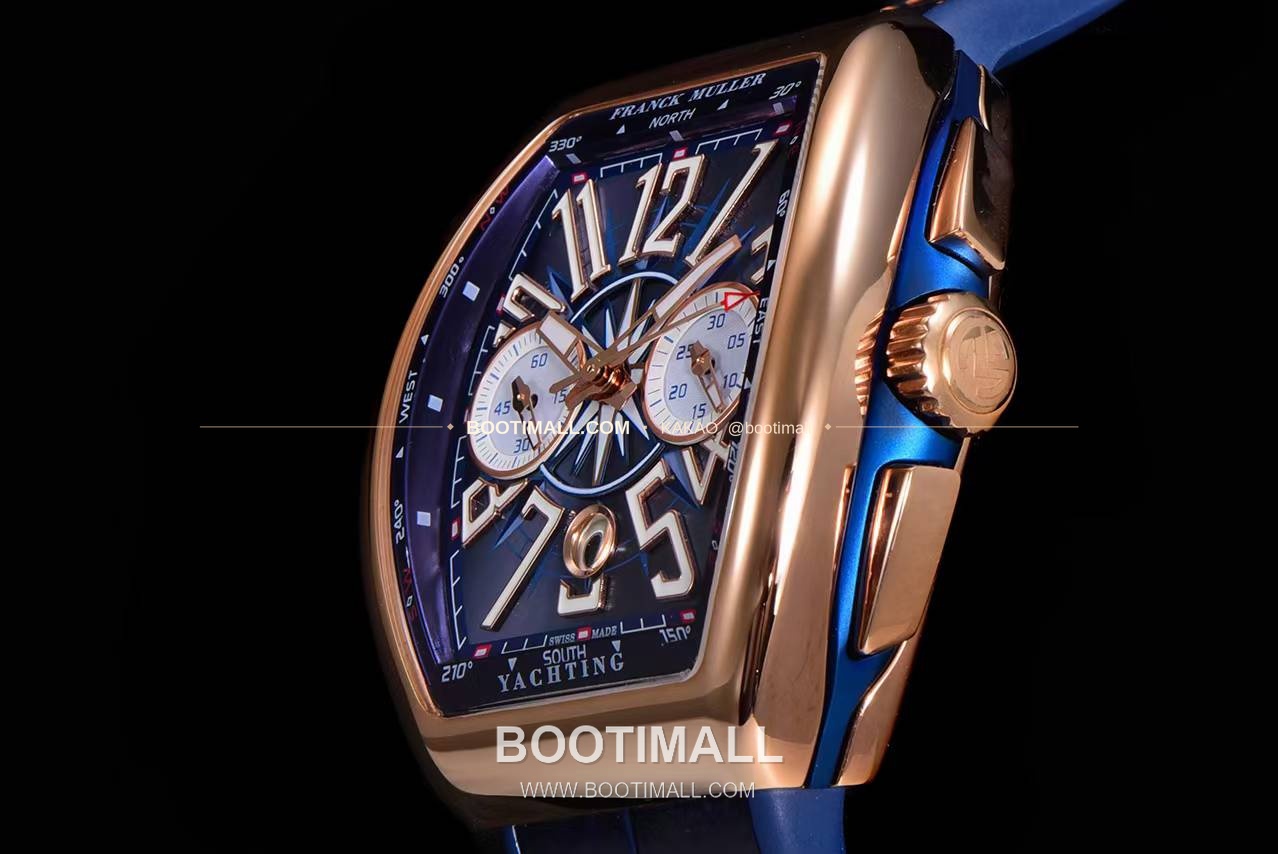 프랭크뮬러 뱅가드 요팅 V45 블루 다이얼 크로노그래프 오토매틱 Franck Muller Vanguard Yachting V45 Blue Dial Chronograph Automatic 44x54mm 6