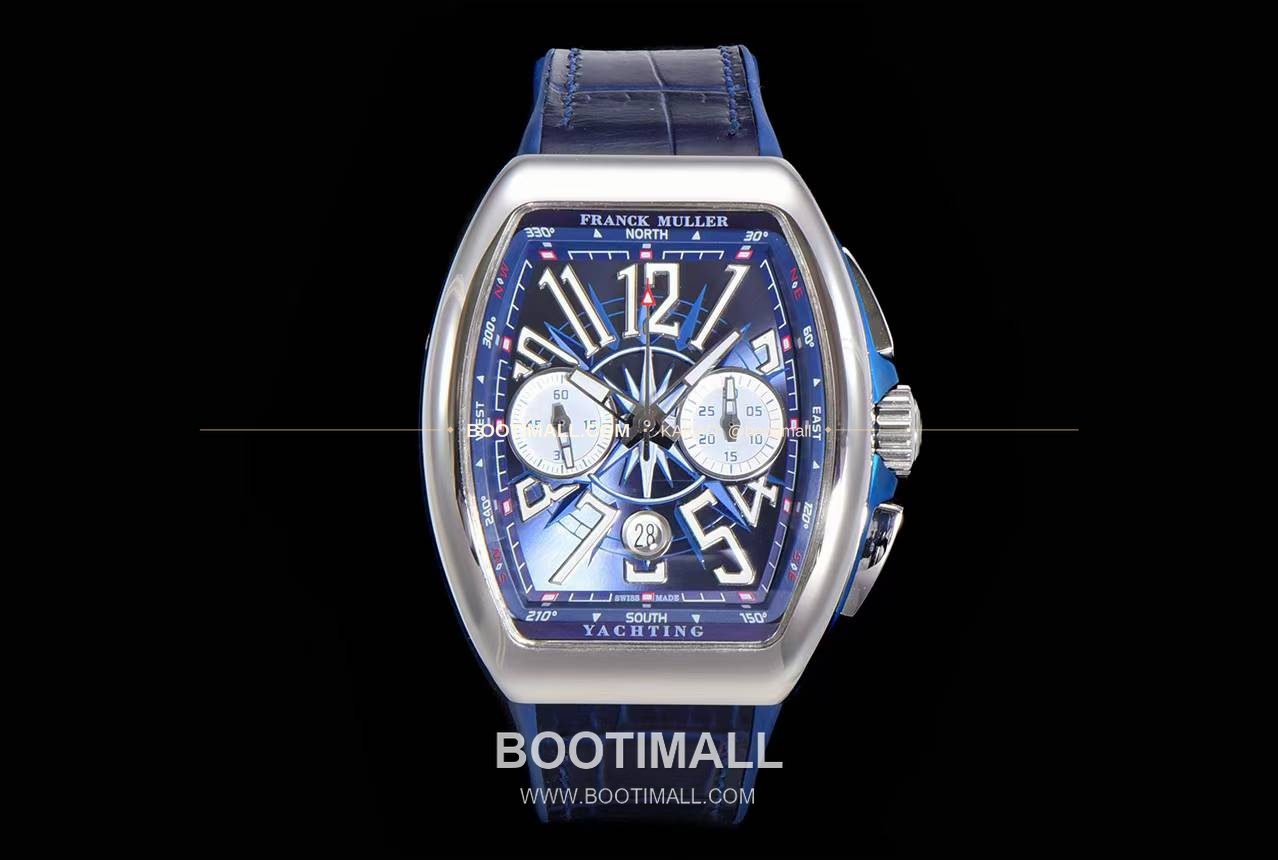 프랭크뮬러 뱅가드 요팅 V45 블루 다이얼 크로노그래프 오토매틱 Franck Muller Vanguard Yachting V45 Blue Dial Chronograph Automatic 44x54mm 1