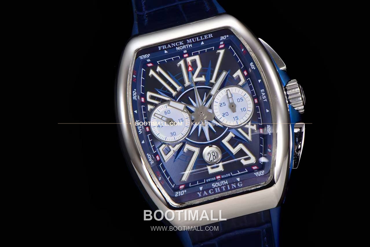 프랭크뮬러 뱅가드 요팅 V45 블루 다이얼 크로노그래프 오토매틱 Franck Muller Vanguard Yachting V45 Blue Dial Chronograph Automatic 44x54mm 2