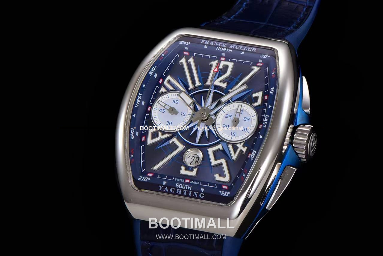 프랭크뮬러 뱅가드 요팅 V45 블루 다이얼 크로노그래프 오토매틱 Franck Muller Vanguard Yachting V45 Blue Dial Chronograph Automatic 44x54mm 3