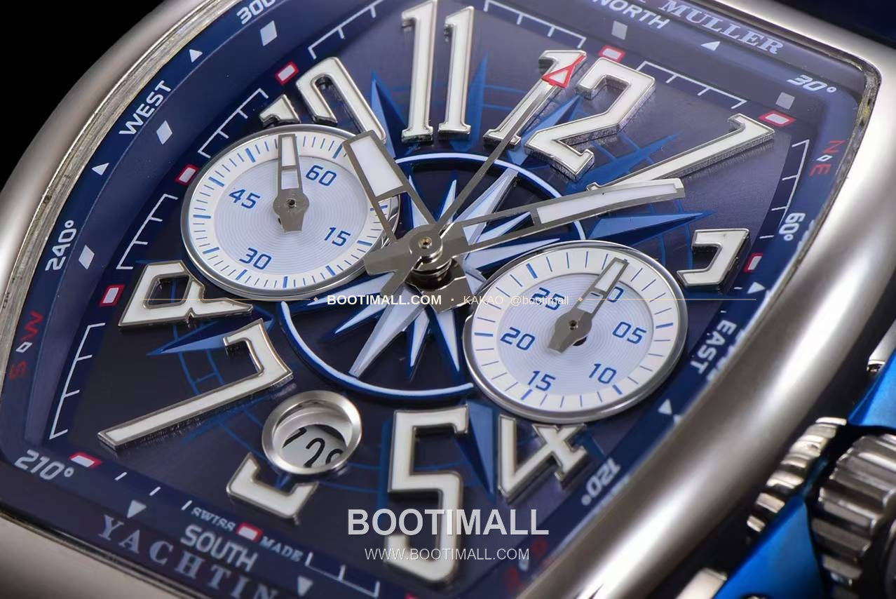 프랭크뮬러 뱅가드 요팅 V45 블루 다이얼 크로노그래프 오토매틱 Franck Muller Vanguard Yachting V45 Blue Dial Chronograph Automatic 44x54mm 5