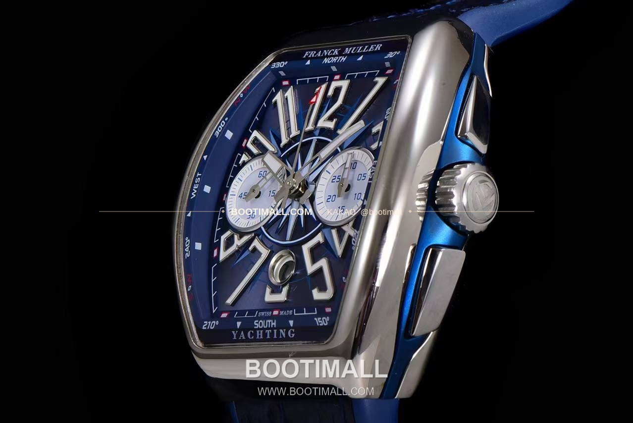 프랭크뮬러 뱅가드 요팅 V45 블루 다이얼 크로노그래프 오토매틱 Franck Muller Vanguard Yachting V45 Blue Dial Chronograph Automatic 44x54mm 6