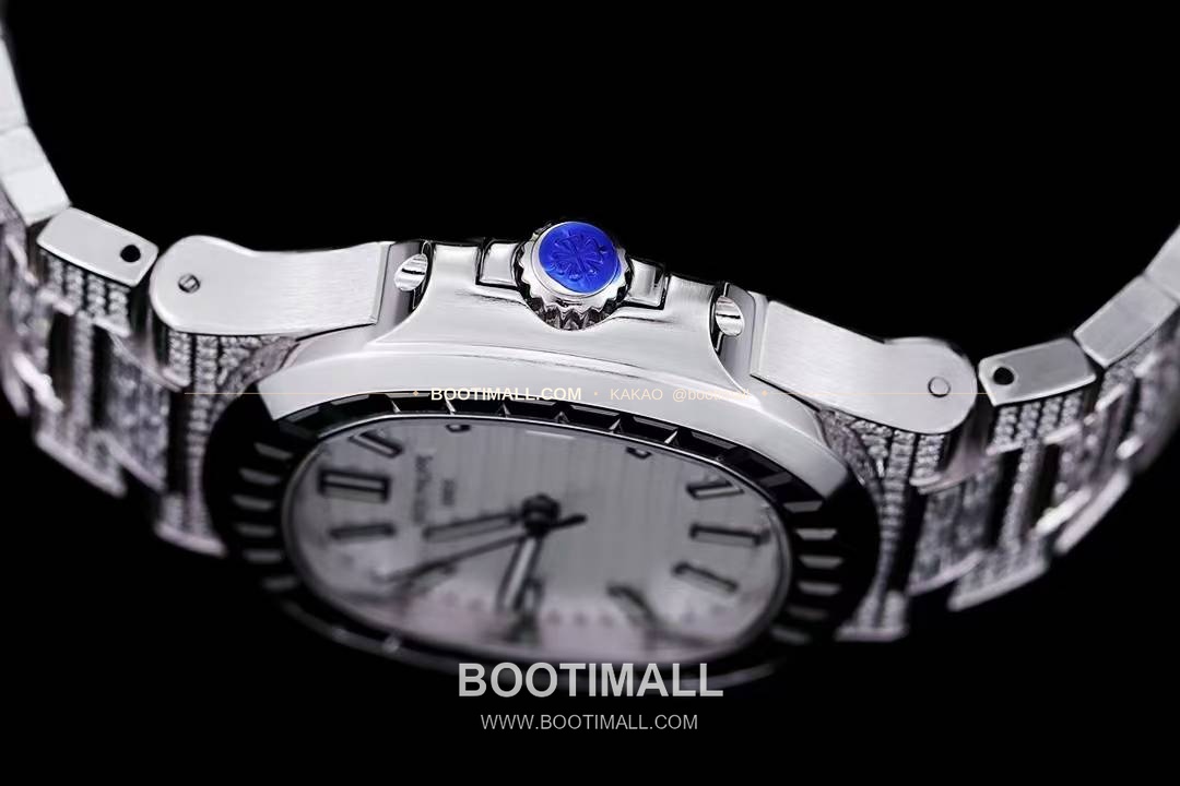 파텍필립 노틸러스 5711 풀다이아 파베 다이얼 오토매틱 Patek Philippe Nautilus 5711 Full Diamond Pave Dial Automatic 40mm 6