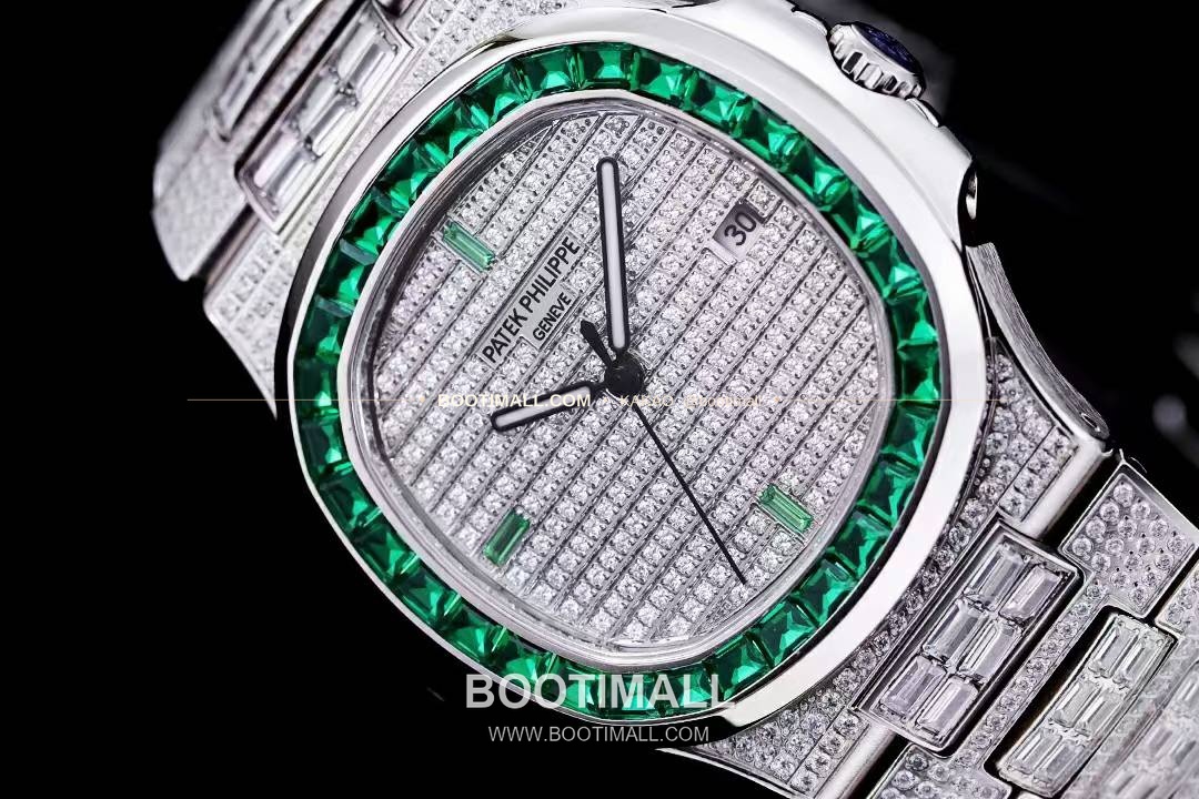 파텍필립 노틸러스 5711 풀다이아 파베 다이얼 오토매틱 Patek Philippe Nautilus 5711 Full Diamond Pave Dial Automatic 40mm 5