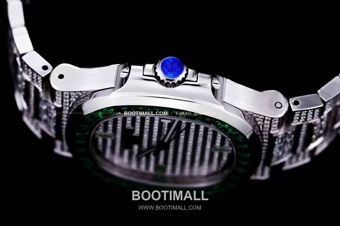 파텍필립 노틸러스 5711 풀다이아 파베 다이얼 오토매틱 Patek Philippe Nautilus 5711 Full Diamond Pave Dial Automatic 40mm 6