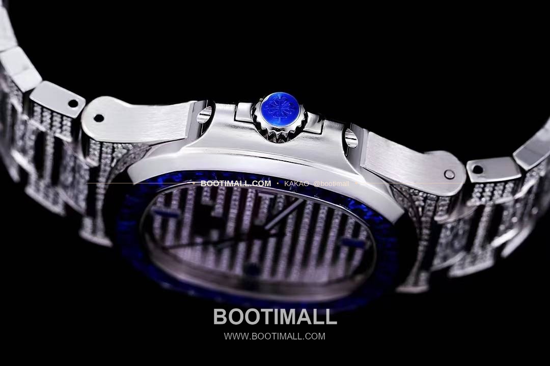 파텍필립 노틸러스 5711 풀다이아 파베 다이얼 오토매틱 Patek Philippe Nautilus 5711 Full Diamond Pave Dial Automatic 40mm 6