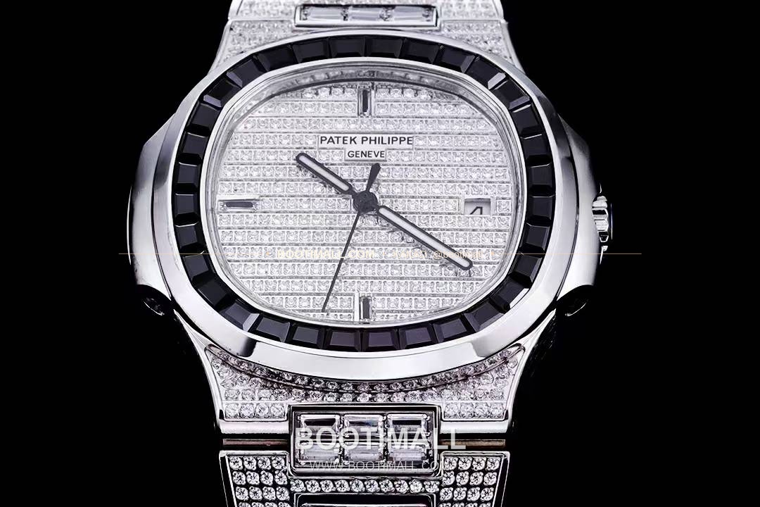 파텍필립 노틸러스 5711 풀다이아 파베 다이얼 오토매틱 Patek Philippe Nautilus 5711 Full Diamond Pave Dial Automatic 40mm 2