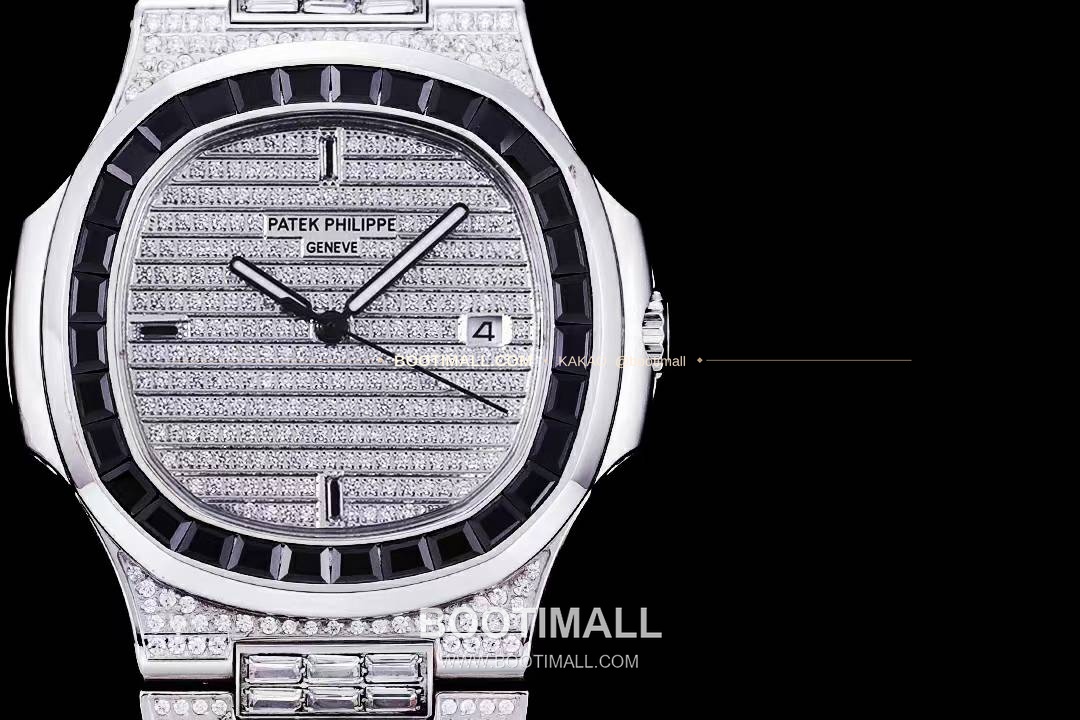 파텍필립 노틸러스 5711 풀다이아 파베 다이얼 오토매틱 Patek Philippe Nautilus 5711 Full Diamond Pave Dial Automatic 40mm 3
