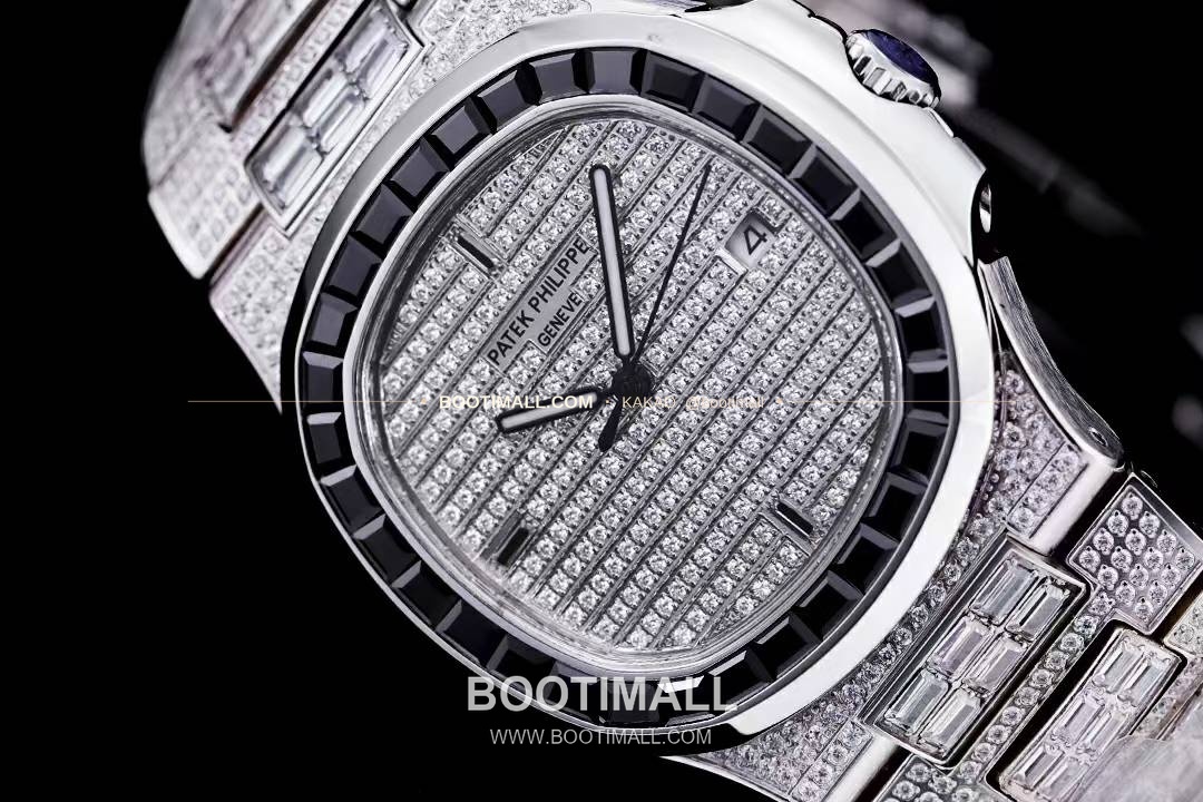 파텍필립 노틸러스 5711 풀다이아 파베 다이얼 오토매틱 Patek Philippe Nautilus 5711 Full Diamond Pave Dial Automatic 40mm 5