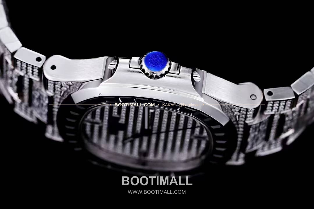 파텍필립 노틸러스 5711 풀다이아 파베 다이얼 오토매틱 Patek Philippe Nautilus 5711 Full Diamond Pave Dial Automatic 40mm 6