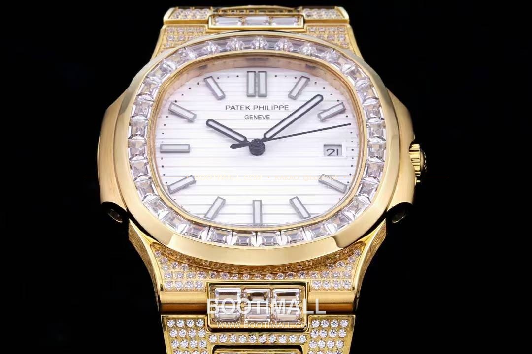 파텍필립 노틸러스 5711 풀다이아 파베 다이얼 오토매틱 Patek Philippe Nautilus 5711 Full Diamond Pave Dial Automatic 40mm 2