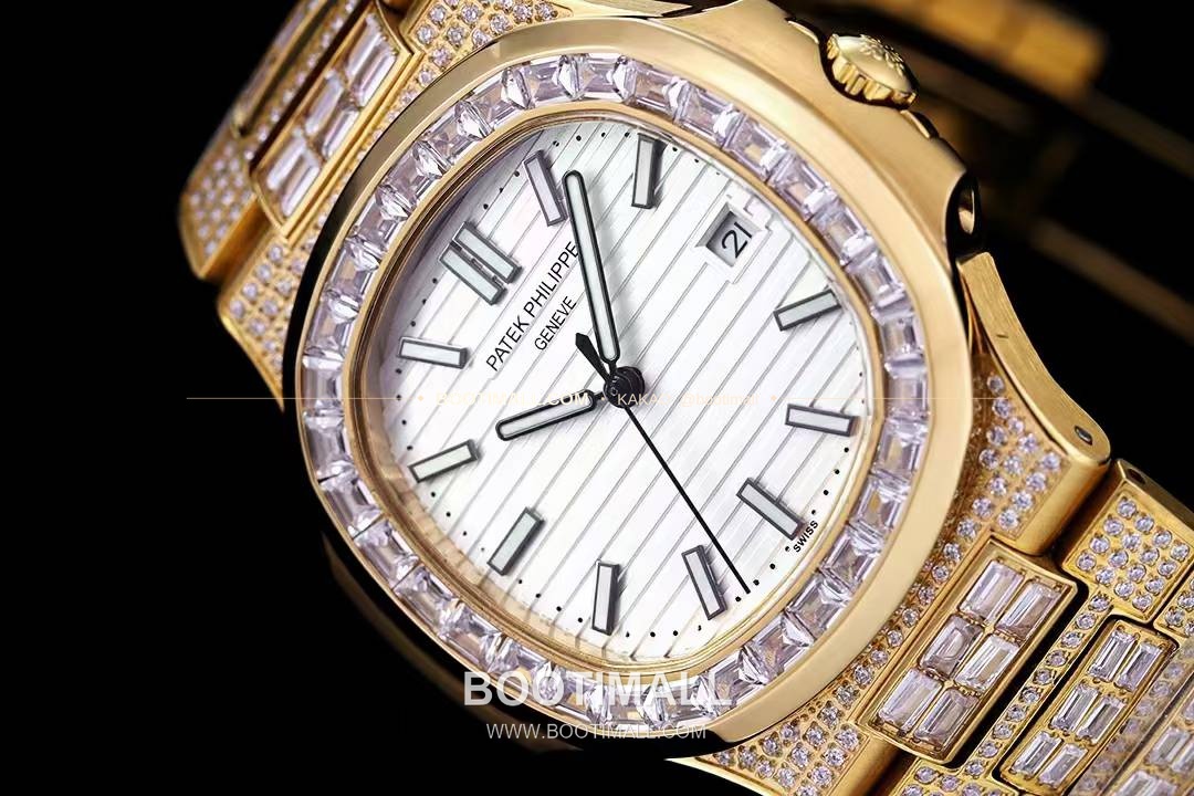 파텍필립 노틸러스 5711 풀다이아 파베 다이얼 오토매틱 Patek Philippe Nautilus 5711 Full Diamond Pave Dial Automatic 40mm 5