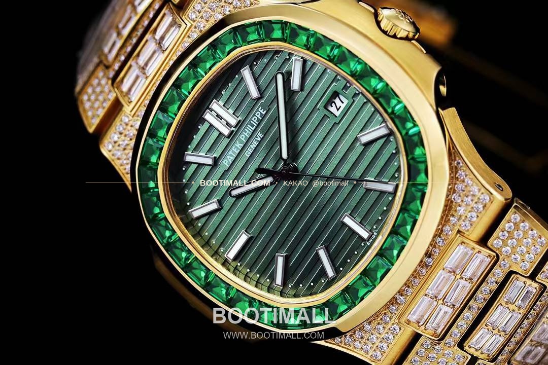 파텍필립 노틸러스 5711 풀다이아 파베 다이얼 오토매틱 Patek Philippe Nautilus 5711 Full Diamond Pave Dial Automatic 40mm 5