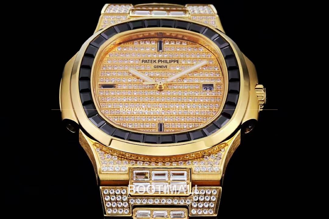파텍필립 노틸러스 5711 풀다이아 파베 다이얼 오토매틱 Patek Philippe Nautilus 5711 Full Diamond Pave Dial Automatic 40mm 2