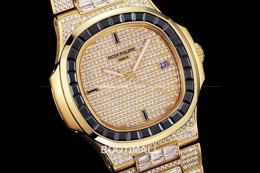 파텍필립 노틸러스 5711 풀다이아 파베 다이얼 오토매틱 Patek Philippe Nautilus 5711 Full Diamond Pave Dial Automatic 40mm 4