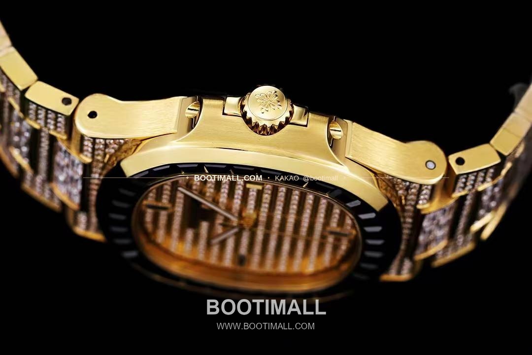 파텍필립 노틸러스 5711 풀다이아 파베 다이얼 오토매틱 Patek Philippe Nautilus 5711 Full Diamond Pave Dial Automatic 40mm 6