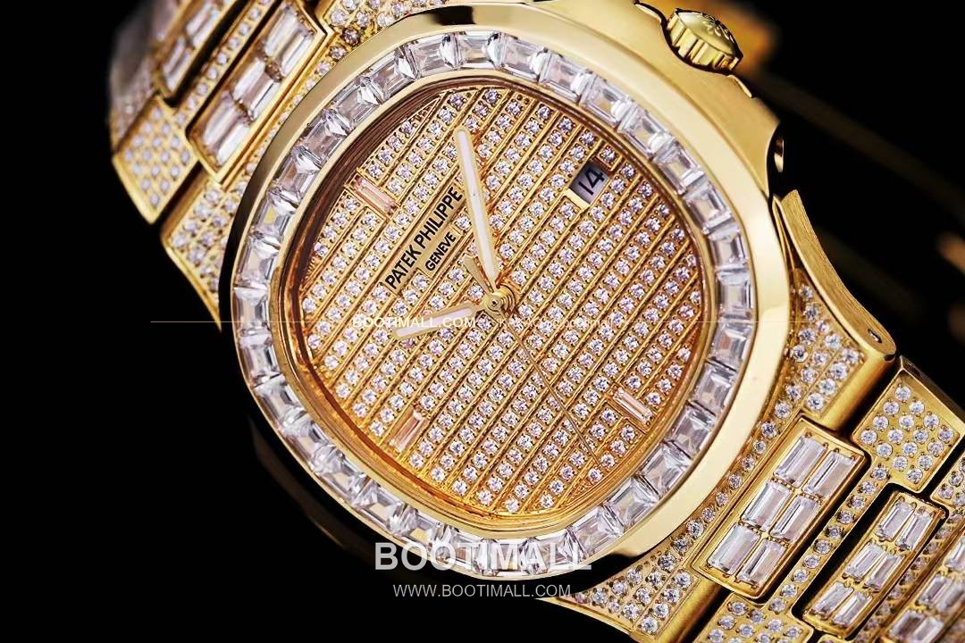파텍필립 노틸러스 5711 풀다이아 파베 다이얼 오토매틱 Patek Philippe Nautilus 5711 Full Diamond Pave Dial Automatic 40mm 5