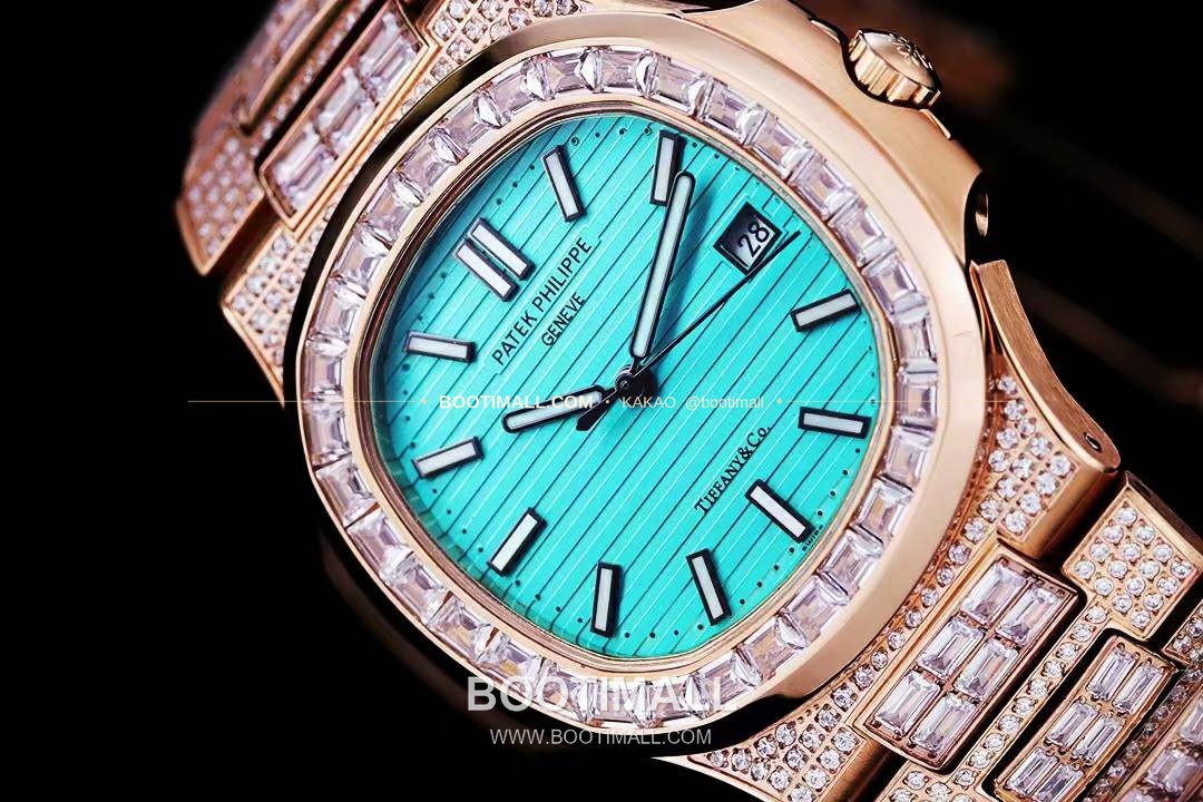 파텍필립 노틸러스 5711 풀다이아 파베 다이얼 오토매틱 Patek Philippe Nautilus 5711 Full Diamond Pave Dial Automatic 40mm 5