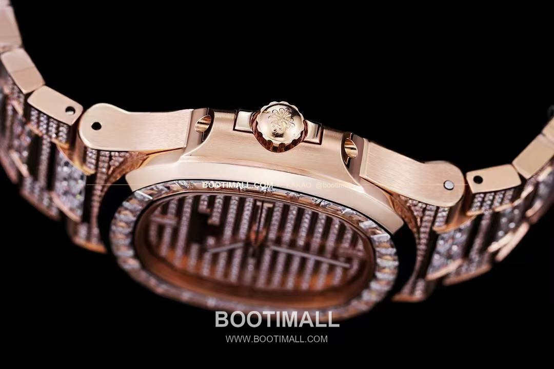 파텍필립 노틸러스 5711 풀다이아 파베 다이얼 오토매틱 Patek Philippe Nautilus 5711 Full Diamond Pave Dial Automatic 40mm 6