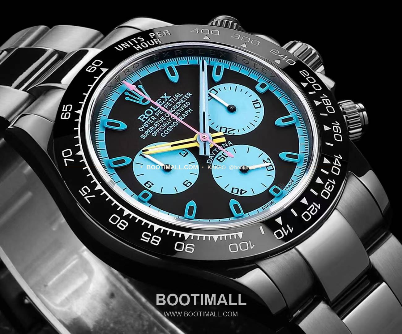 롤렉스 데이토나 올블랙 스틸 크로노그래프 오토매틱 Rolex Daytona Black Steel Chronograph Automatic 40mm 3