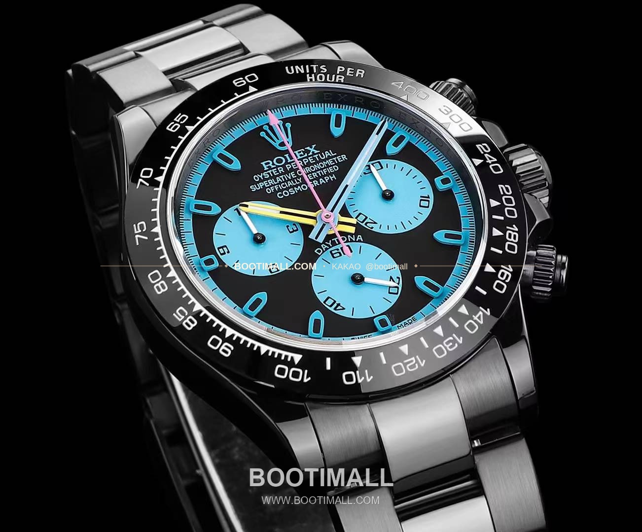 롤렉스 데이토나 올블랙 스틸 크로노그래프 오토매틱 Rolex Daytona Black Steel Chronograph Automatic 40mm 4