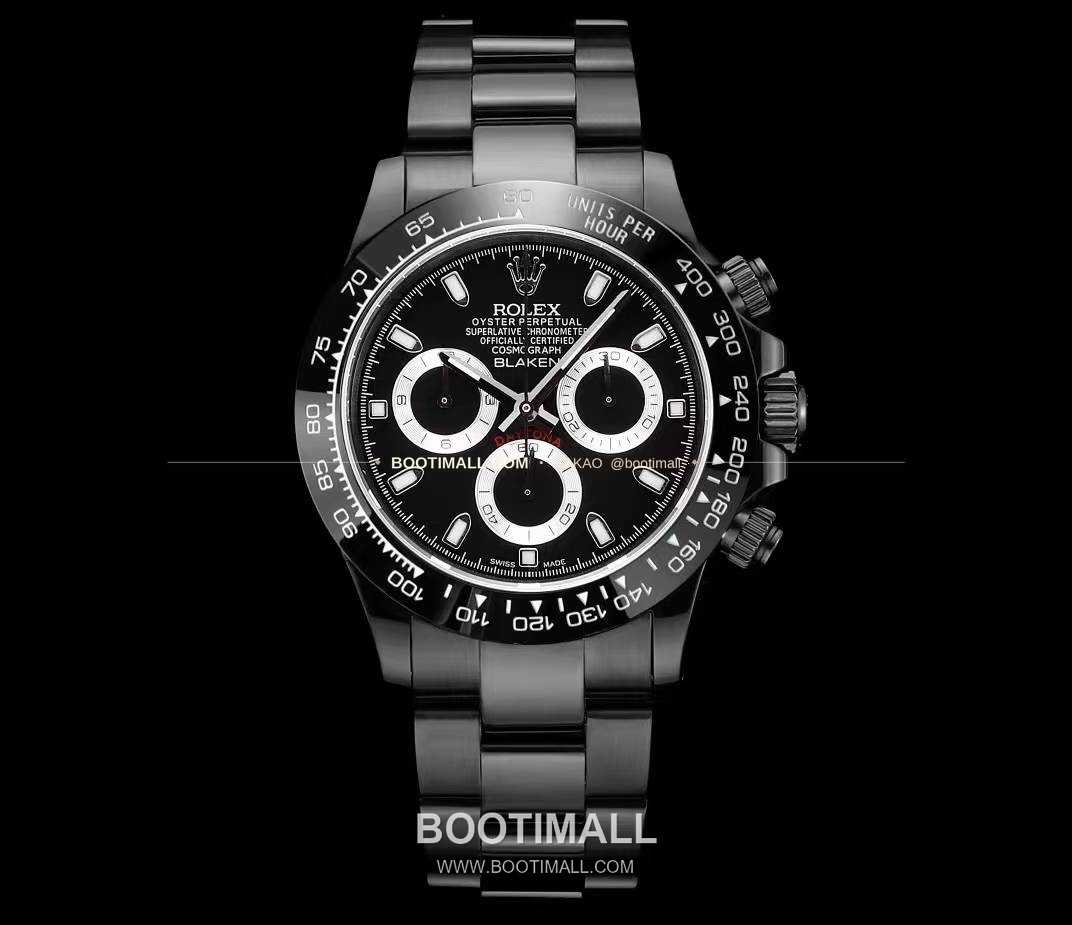 롤렉스 데이토나 올블랙 스틸 크로노그래프 오토매틱 Rolex Daytona Black Steel Chronograph Automatic 40mm 1