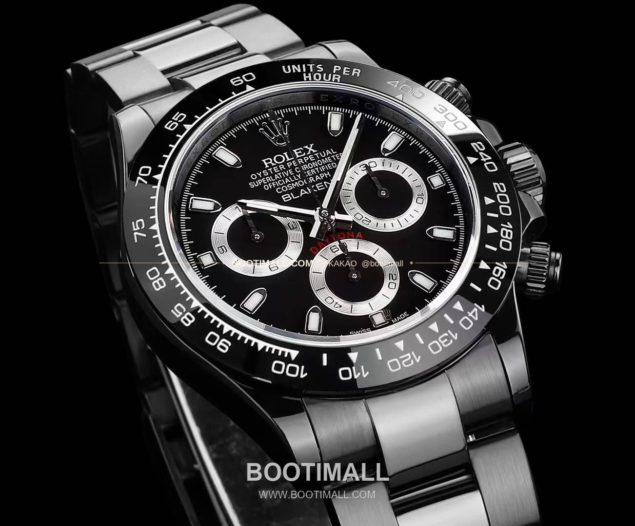 롤렉스 데이토나 올블랙 스틸 크로노그래프 오토매틱 Rolex Daytona Black Steel Chronograph Automatic 40mm 3