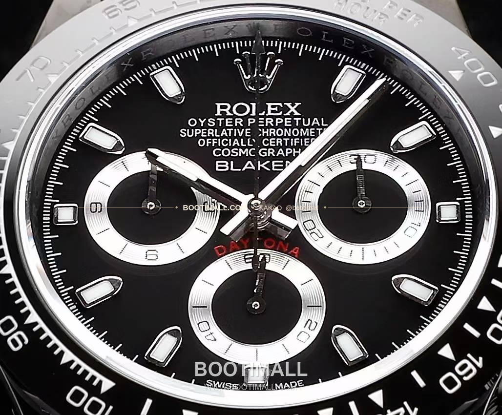 롤렉스 데이토나 올블랙 스틸 크로노그래프 오토매틱 Rolex Daytona Black Steel Chronograph Automatic 40mm 6