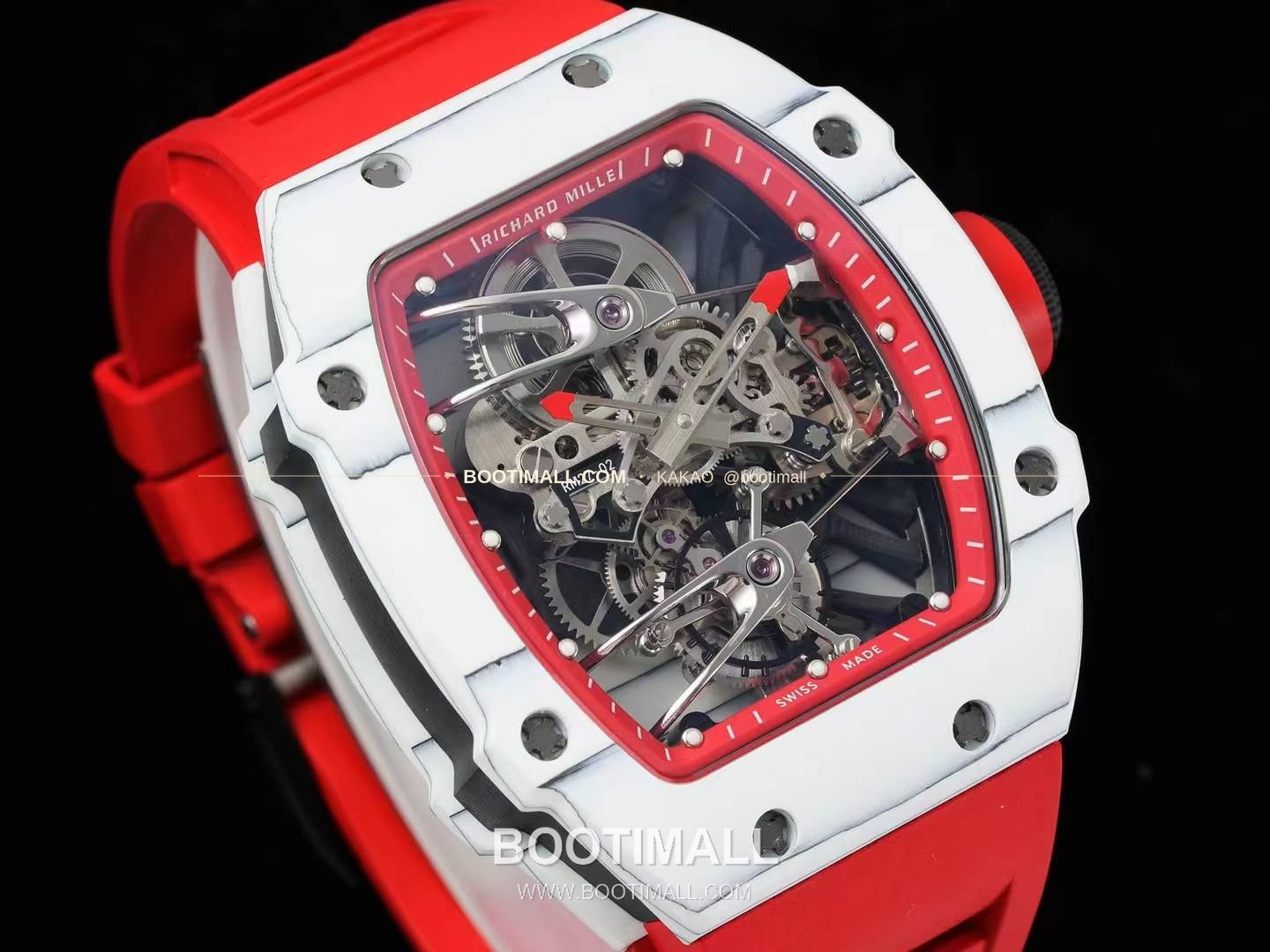 리차드밀 RM27-02 나달 플로팅 투르비용 카본 쿼츠 파이버 스켈레톤 오토매틱 Richard Mille RM27-02 Nadal Floating Tourbillon Carbon Quartz TPT Skeleton Automatic 2