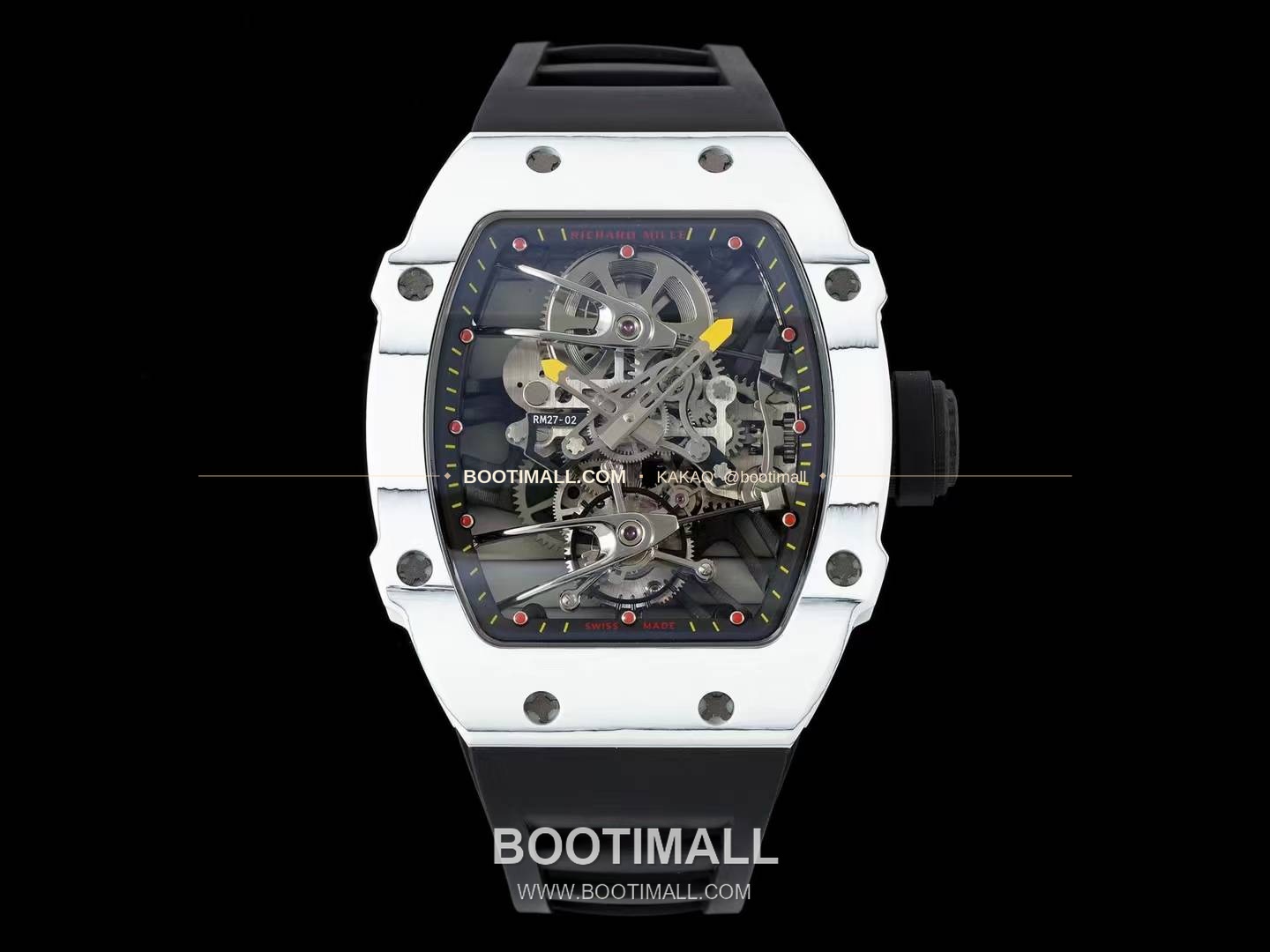 리차드밀 RM27-02 나달 플로팅 투르비용 카본 쿼츠 파이버 스켈레톤 오토매틱 Richard Mille RM27-02 Nadal Floating Tourbillon Carbon Quartz TPT Skeleton Automatic 1