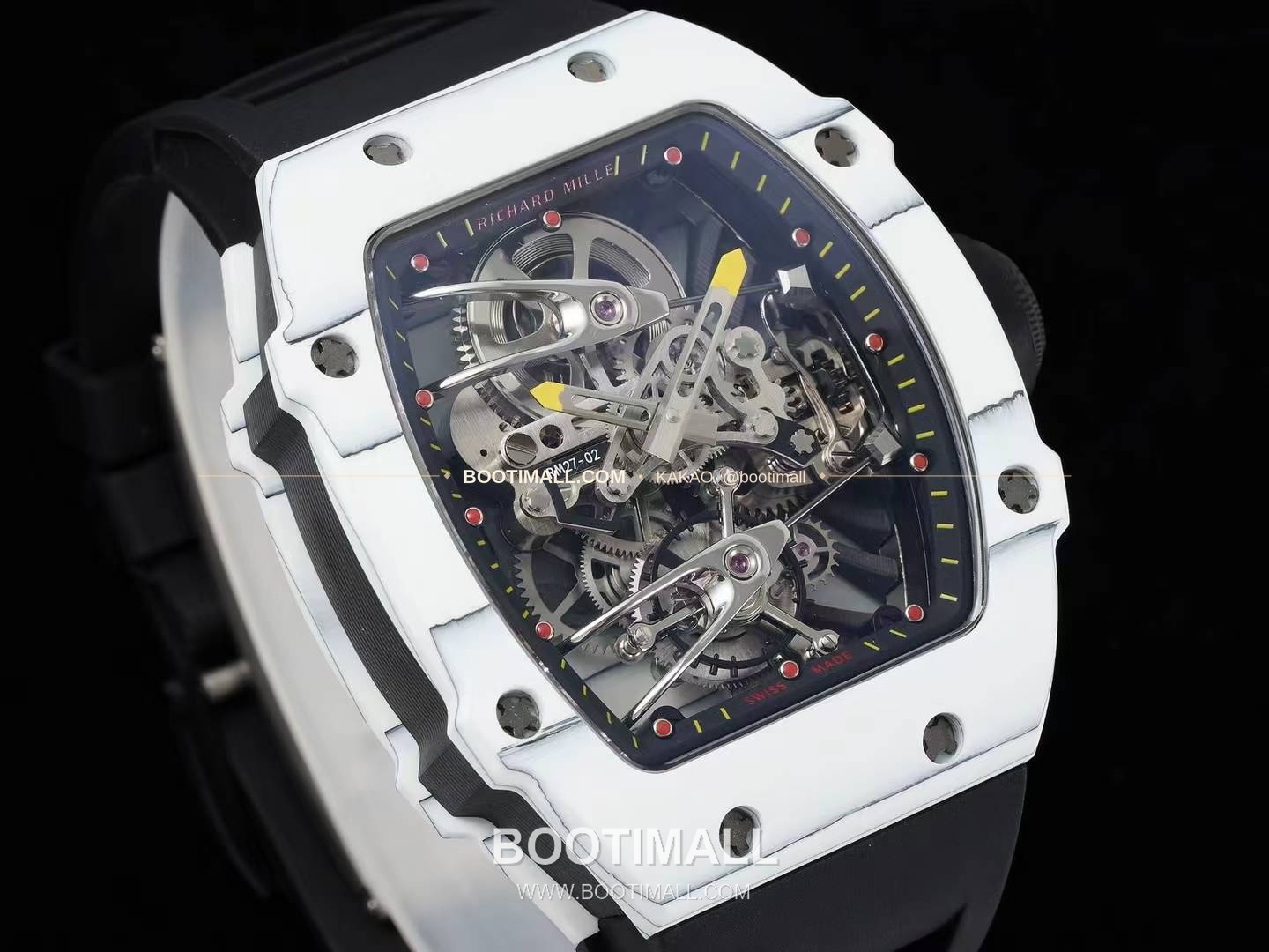 리차드밀 RM27-02 나달 플로팅 투르비용 카본 쿼츠 파이버 스켈레톤 오토매틱 Richard Mille RM27-02 Nadal Floating Tourbillon Carbon Quartz TPT Skeleton Automatic 2