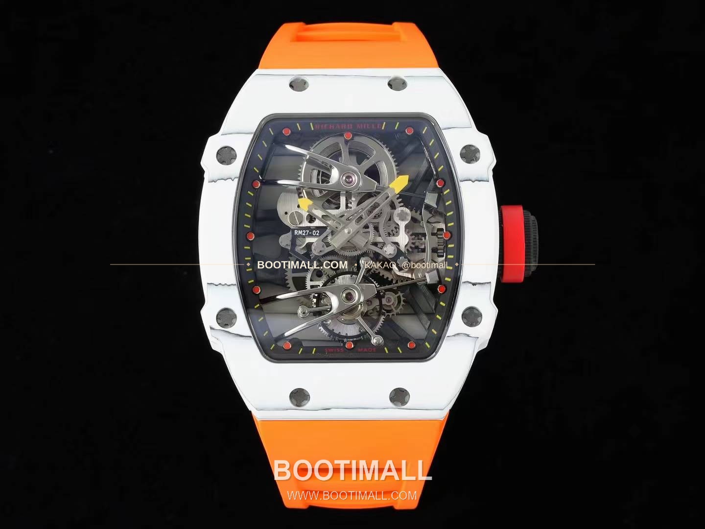리차드밀 RM27-02 나달 플로팅 투르비용 카본 쿼츠 파이버 스켈레톤 오토매틱 Richard Mille RM27-02 Nadal Floating Tourbillon Carbon Quartz TPT Skeleton Automatic 1