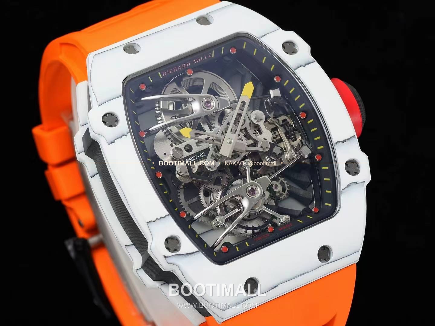 리차드밀 RM27-02 나달 플로팅 투르비용 카본 쿼츠 파이버 스켈레톤 오토매틱 Richard Mille RM27-02 Nadal Floating Tourbillon Carbon Quartz TPT Skeleton Automatic 2