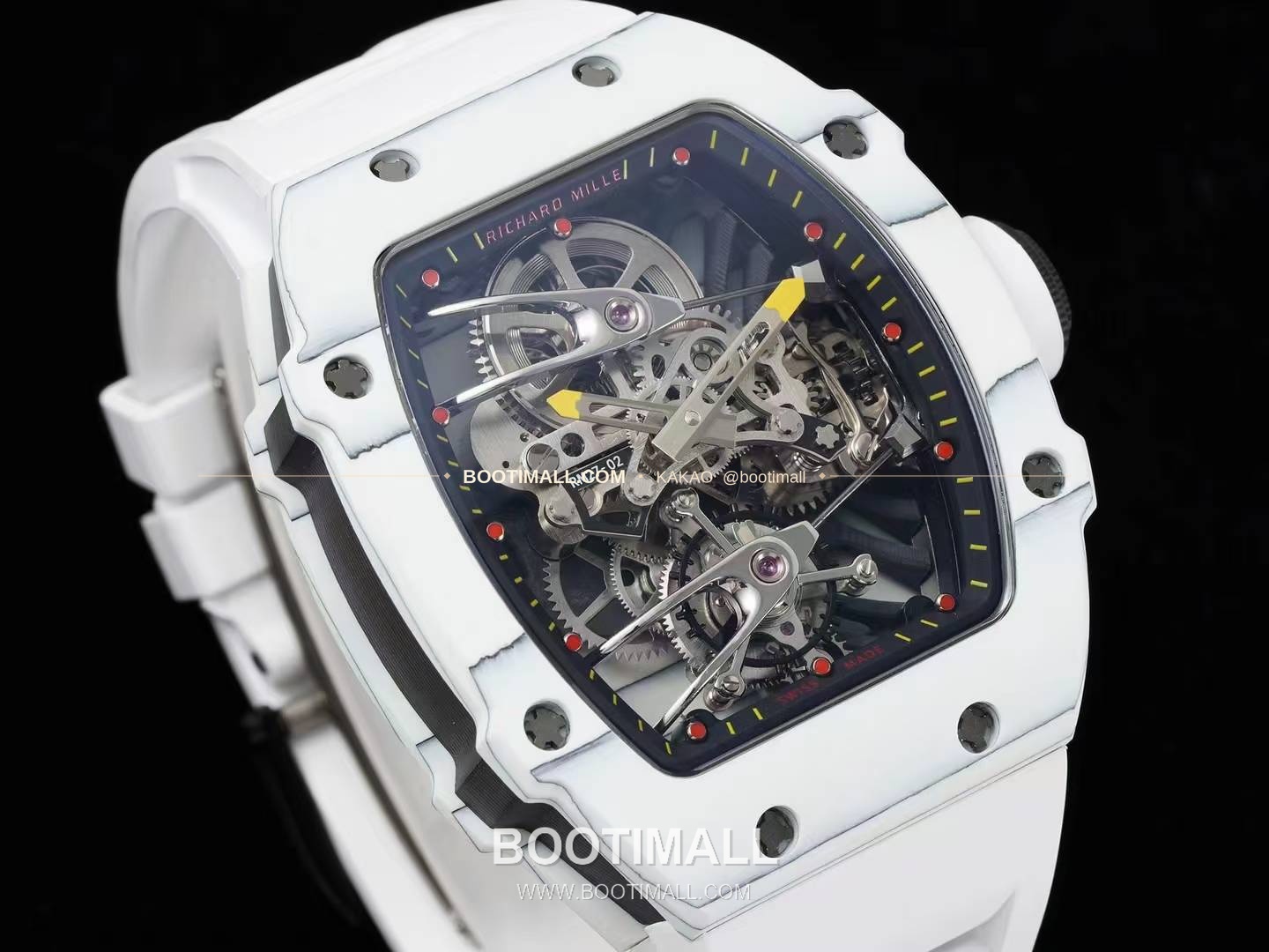 리차드밀 RM27-02 나달 플로팅 투르비용 카본 쿼츠 파이버 스켈레톤 오토매틱 Richard Mille RM27-02 Nadal Floating Tourbillon Carbon Quartz TPT Skeleton Automatic 2